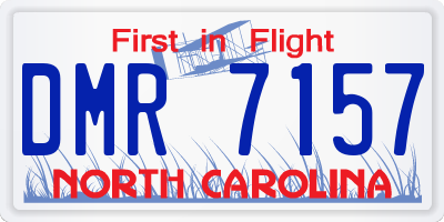 NC license plate DMR7157