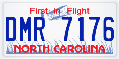 NC license plate DMR7176