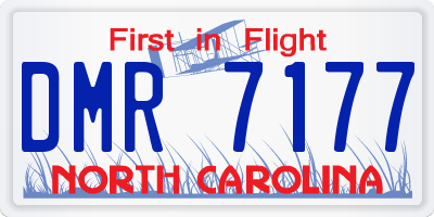 NC license plate DMR7177