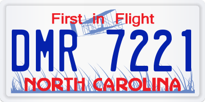 NC license plate DMR7221