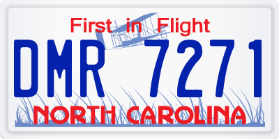 NC license plate DMR7271