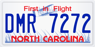 NC license plate DMR7272