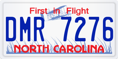 NC license plate DMR7276