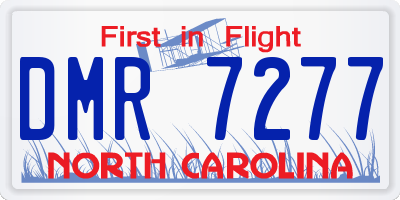 NC license plate DMR7277