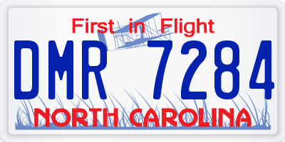 NC license plate DMR7284