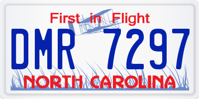 NC license plate DMR7297