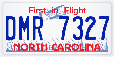 NC license plate DMR7327