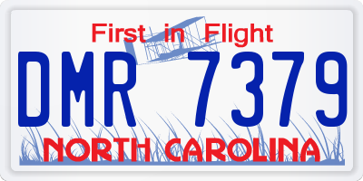 NC license plate DMR7379