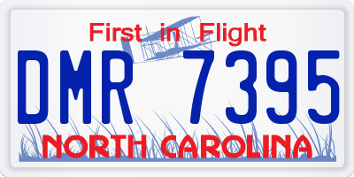 NC license plate DMR7395