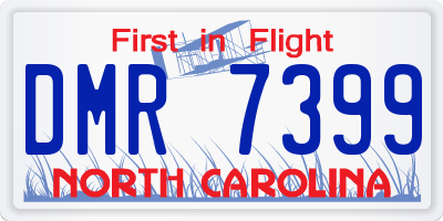 NC license plate DMR7399