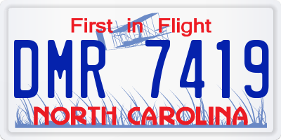 NC license plate DMR7419