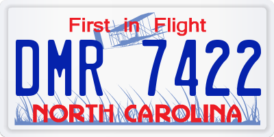 NC license plate DMR7422