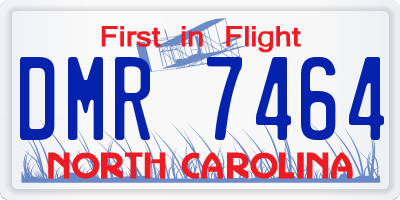 NC license plate DMR7464