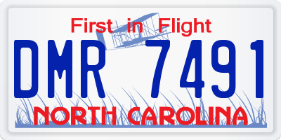 NC license plate DMR7491