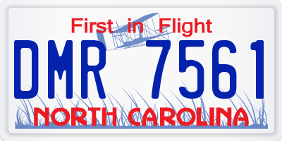 NC license plate DMR7561