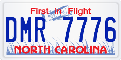 NC license plate DMR7776