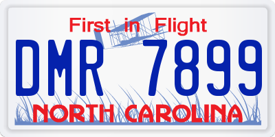 NC license plate DMR7899