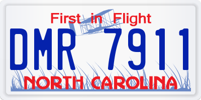 NC license plate DMR7911
