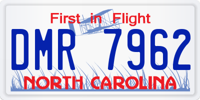 NC license plate DMR7962