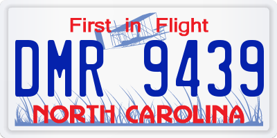 NC license plate DMR9439