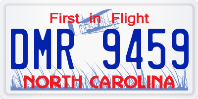 NC license plate DMR9459