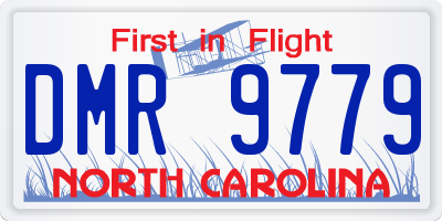 NC license plate DMR9779