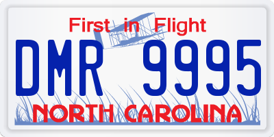 NC license plate DMR9995