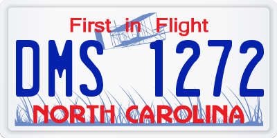 NC license plate DMS1272