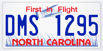 NC license plate DMS1295