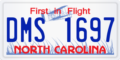 NC license plate DMS1697