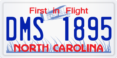 NC license plate DMS1895