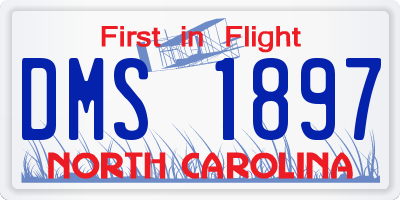 NC license plate DMS1897