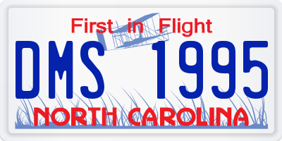 NC license plate DMS1995