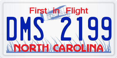 NC license plate DMS2199
