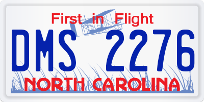NC license plate DMS2276