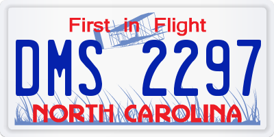 NC license plate DMS2297