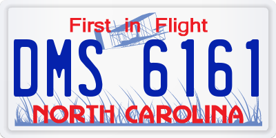 NC license plate DMS6161