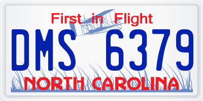 NC license plate DMS6379
