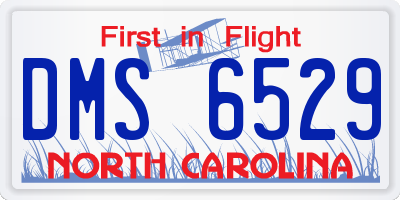 NC license plate DMS6529