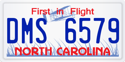 NC license plate DMS6579