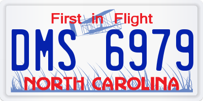 NC license plate DMS6979