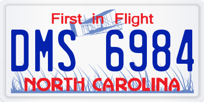 NC license plate DMS6984