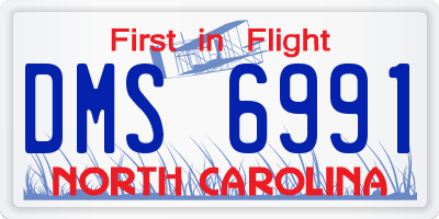 NC license plate DMS6991