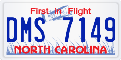 NC license plate DMS7149