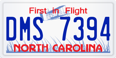 NC license plate DMS7394