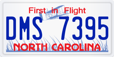 NC license plate DMS7395