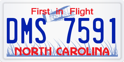 NC license plate DMS7591