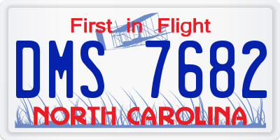 NC license plate DMS7682