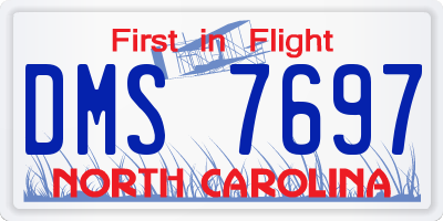 NC license plate DMS7697