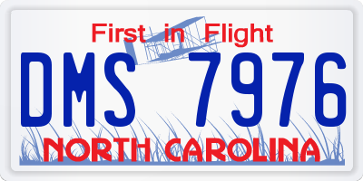 NC license plate DMS7976